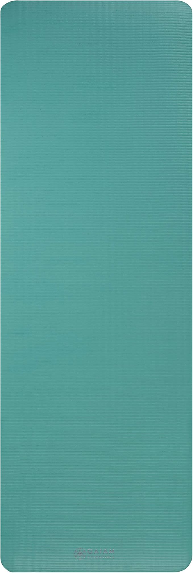 Gaiam Essentials Thick Yoga Mat Fitness & Exercise Mat with Easy-Cinch Yoga Mat Carrier Strap, 72"L x 24"W x 2/5 Inch Thick-GravixFit