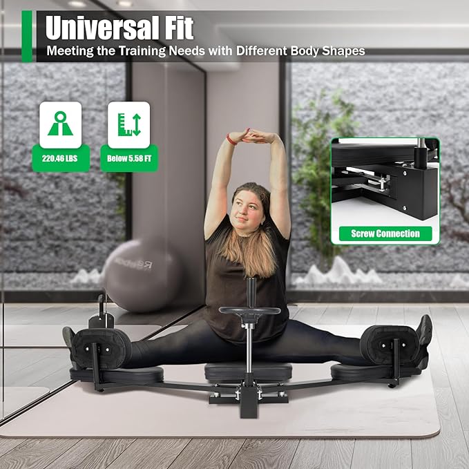 180° Stretch Leg Stretcher Split Machine, Split Machine for Flexibility, Hip Stretching Machines, for Yoga, Dance, and Martial Arts Enthusiasts, 220Lbs Load-Bearing Capacity-GravixFit