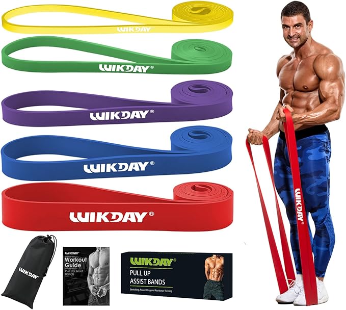 Resistance Bands for Working Out, Exercise Bands, Workout Bands, Pull Up Assistance Bands for Body Stretching Training Physical Therapy Muscle Training for Men & Women-GravixFit