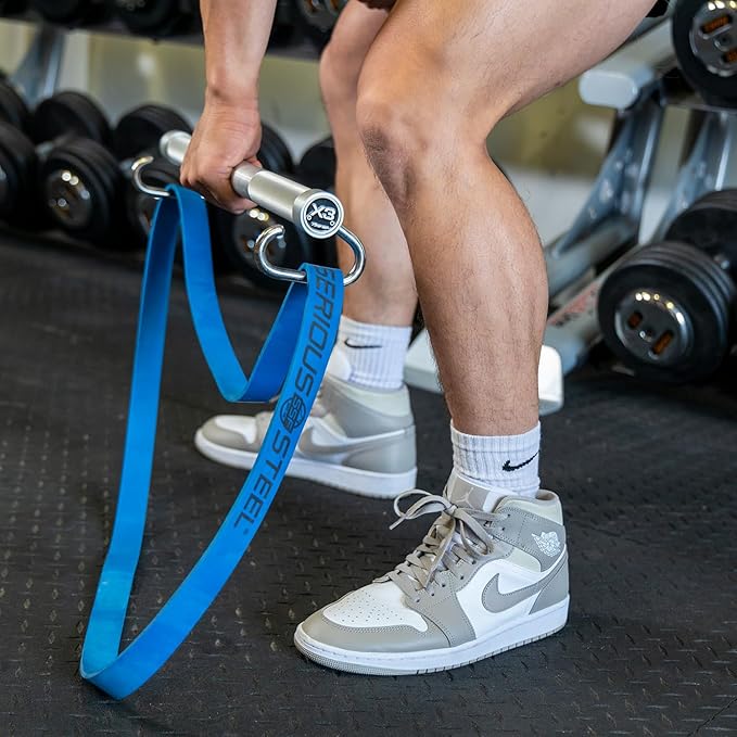 Serious Steel Fitness 37" Resistance Training Bands (Portable Exercise Band System Training Bands- Great for Individuals Looking for Tension Throughout The Exercise)-GravixFit