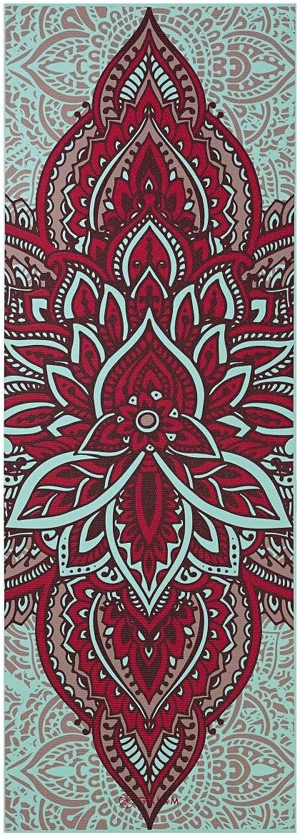 Gaiam Yoga Mat - Premium 6mm Print Reversible Extra Thick Non Slip Exercise & Fitness Mat for All Types of Yoga, Pilates & Floor Workouts (68" x 24" x 6mm Thick)-GravixFit