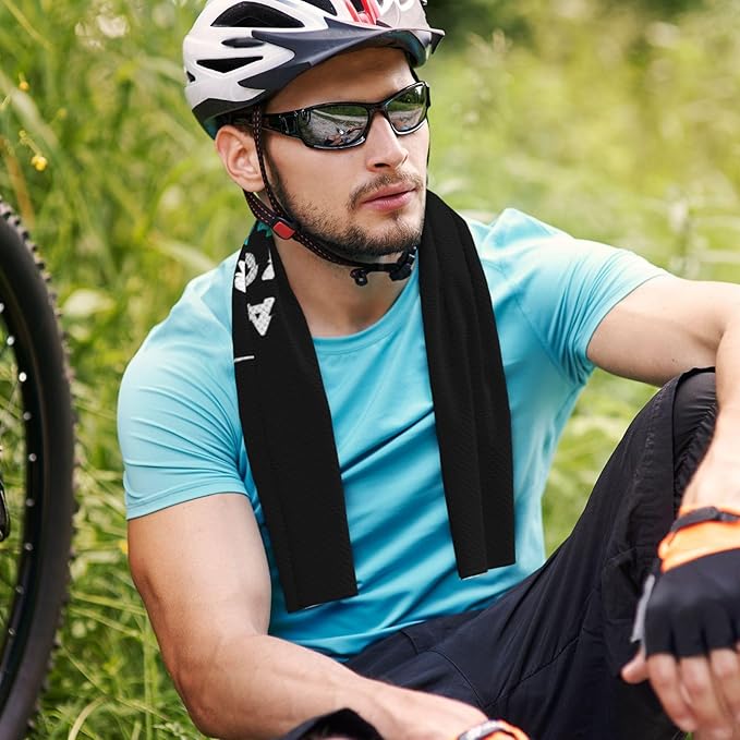 Custom 1-100PCS Cooling Sports Towel, Personalized Photo Logo Soft Cold Exercise Towel for Neck and Face Customized Quick-Drying Cooling Wrap Fitness Workout Sweat Towel 12"x40" (8)-GravixFit