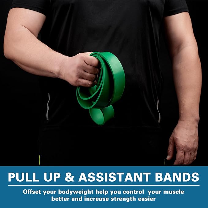 Pull Up Bands, Resistance Bands, Pull Up Assistance Bands Set for Men & Women, Exercise Workout Bands for Working Out, Body Stretching, Physical Therapy, Muscle Training-GravixFit