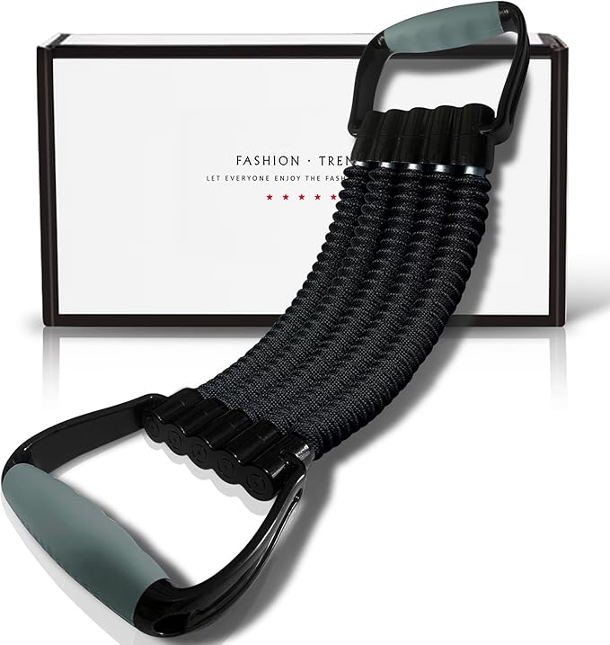 5-Level Chest Expander with Adjustable Resistance Bands, Exercise Band with Handle, Suitable for Men and Women of Different Strength Classes Fitness, Yoga, Training Home Gym Equipment-GravixFit