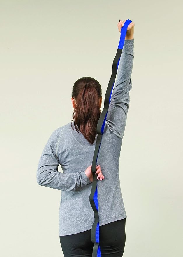 RangeMaster Stretch Strap with Exercise Guide│ Versatile Multi-Loop Strap Perfect for Yoga, Pilates, and Physical Therapy │ Portable │ Helps Improve Flexibility-GravixFit
