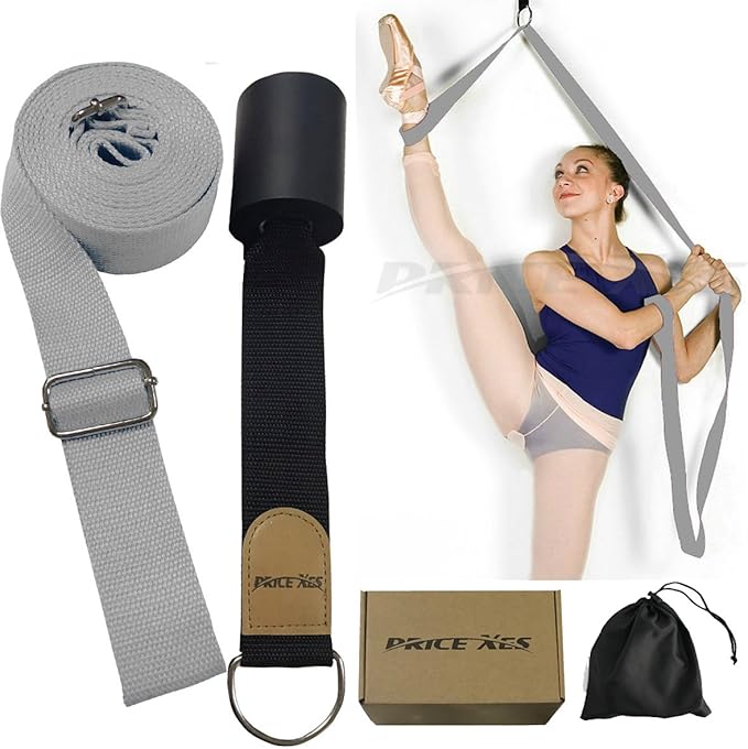 Door Flexibility & Stretching Leg Strap - Great for Ballet Cheer Dance Gymnastics or ANY Sport Leg Stretcher Door Flexibility Trainer Premium stretching equipment-GravixFit