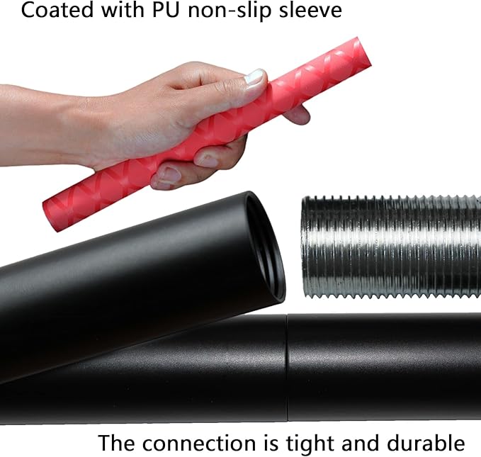 The Huang Yunming yoga stick is made of sturdy steel that is 5 feet high and an adjustable stretching stick, providing flexibility, agility, and balance. Multi functional fitness stick with 5 steel pipes-GravixFit