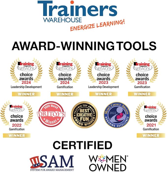 Trainers Warehouse 6" Thumball Collection, 32 Prompts for Conversation, Team Building, Relationship and Training-GravixFit