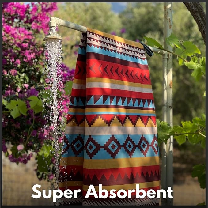 ECCOSOPHY Microfiber Beach Towel - Sand Free Towels are Quick Dry, Light Weight, Super Absorbent - Perfect Pool, Travel, Cruise, Camping Essentials - Oversized Extra Large for Adults 71x35 in-GravixFit