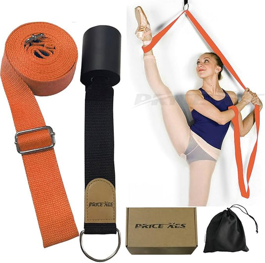 Leg Stretcher, Door Flexibility & Stretching Leg Strap - Great for Ballet Cheer Dance Gymnastics or Any Sport Leg Stretcher Door Flexibility Trainer Premium Stretching Equipment-GravixFit