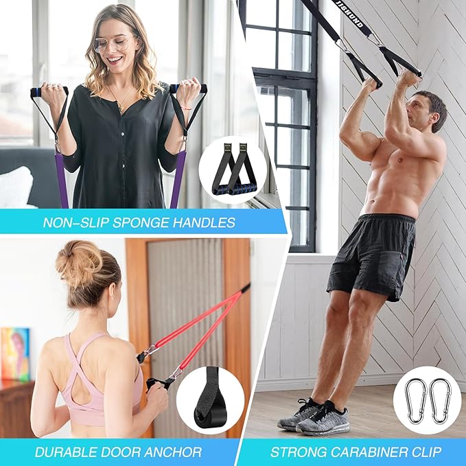 Resistance Bands Set, Pull Up Assistance Bands Pull Up Bands Exercise Bands for Men Women, Workout Bands for Working Out, Muscle Strength Training, Body Stretching-GravixFit