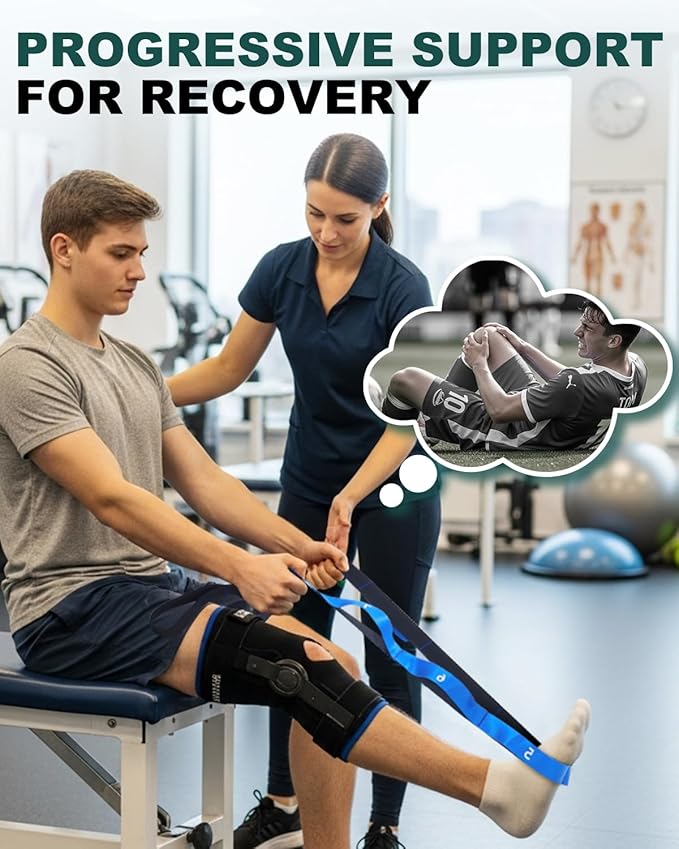 Trideer Stretching Strap for Physical Therapy, Non-Elastic Yoga Straps for Stretching with 10 Loops, Durable Nylon Stretch Bands for Exercise, Pilates, Gymnastics, Leg Stretcher with Guidance and Drawstring Bag-GravixFit