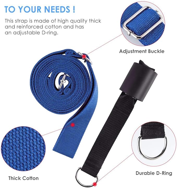 Leg Stretcher, Door Flexibility & Stretching Leg Strap - Great for Ballet Cheer Dance Gymnastics or Any Sport Leg Stretcher Door Flexibility Trainer Premium Stretching Equipment-GravixFit