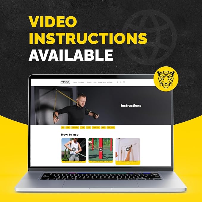 Long Resistance Bands for Working Out Men and Women - Set of 5 Pull-Up Bands, Rubber Handles and Door Anchor - Workout Bands Resistance for Men - Exercise Bands Resistance Bands Set-GravixFit