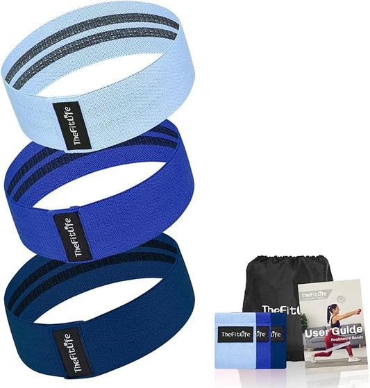 TheFitLife Resistance Exercise Bands for Women - Fabric Workout Bands for Booty, Hip, Glute, Leg, Thigh, Squat, Butt Lift Excersize and Fitness Loop Bands for Home Gym-GravixFit