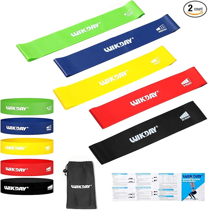 Resistance Bands for Working Out Exercise Loop Bands Workout Bands Set for Men Women Body Stretching, Crossfit Training, Home Workout, Physical Therapy, Booty Legs, Set of 5-GravixFit