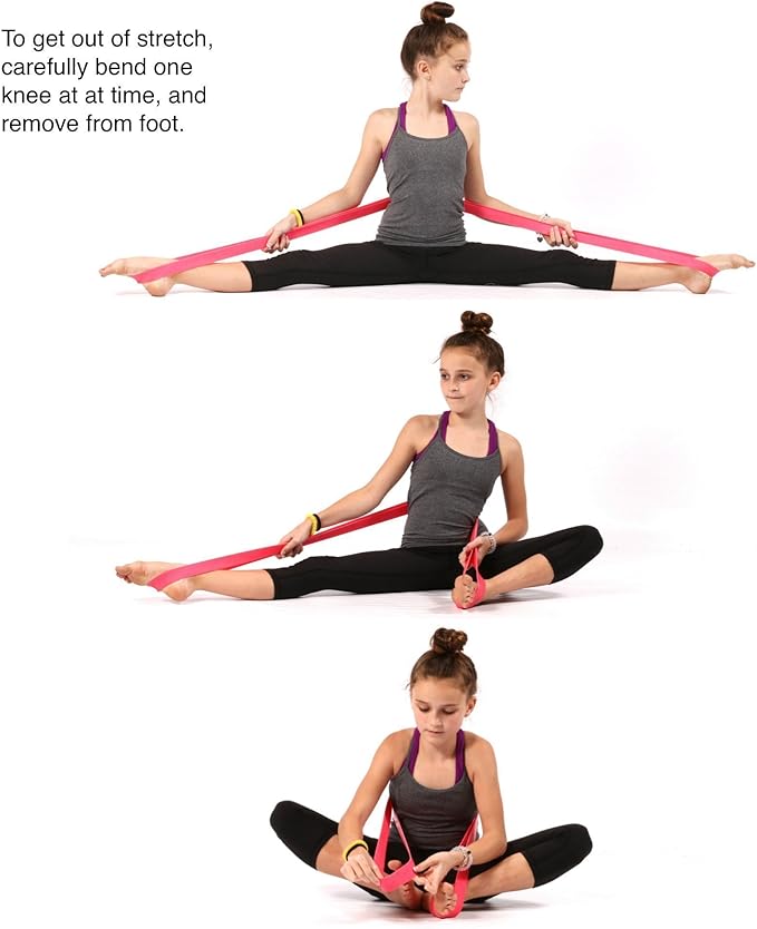 Ballet Stretch Band for Dance, Gymnastics, Cheerleading, Pilates. Improves Elastic Flexibility and Enhances Daily Stretching - Designed by PS Athletic-GravixFit