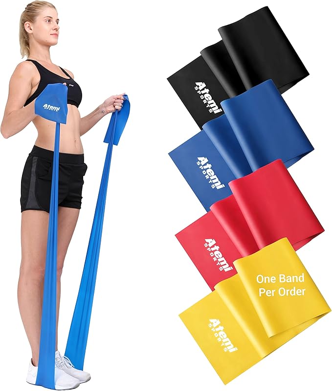 Exercise Bands for Physical Therapy | Resistance Band for Fitness, Yoga, Pilates | Long Resistance Bands for Working Out | Elastic Band for Exercise | Stretch Band-GravixFit