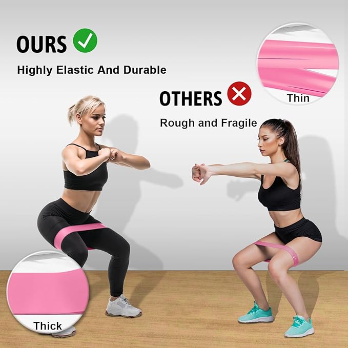 Resistance Bands for Working Out, Exercise Bands Resistance Bands Set with 5 Resistance Levels, Multi-Colored Workout Bands for Indoor & Outdoor Fitness, Leg Strength Training, Yoga-GravixFit