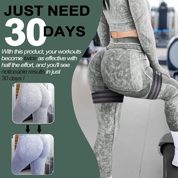 BFR Occlusion Bands for Women Legs Glutes Hip Building, Comfortable Elastic Booty Bands for Blood Flow Training Workouts Fast to Lift Your Butt,Squat,Thigh,Fitness-GravixFit