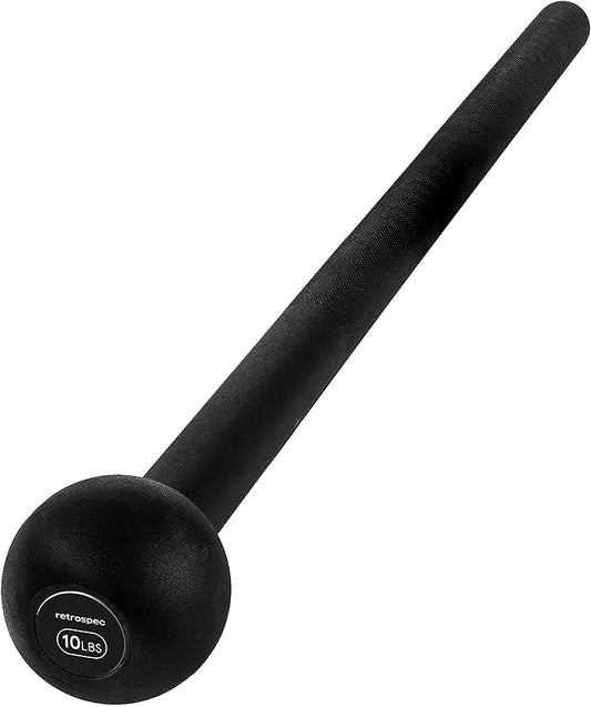Retrospec Revolve Steel Macebell for Strength Training, Rehabilitation, Stretching, Conditioning and Rotational Training - 5, 7, 10, 15, 20, 30lb Options for Women & Men-GravixFit