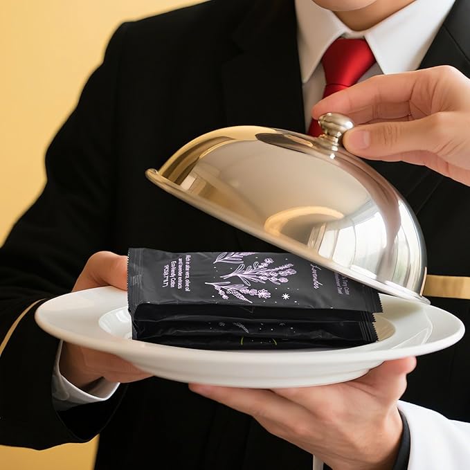 Moist Cotton Towel Bulk Moist Towelettes Individually Wrapped 8.7" x 8.7",White Towel Services,Refreshment Pre Moistened Towels Lavender, Lemon and Mint for Sport Party Spa （pack of 60)-GravixFit