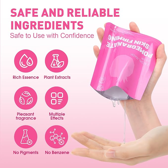 12 Pack Collagen Hydrating Face Masks Skincare, Sheet Face Mask for All Skin Types, Facial Masks Set for Women Skin Care, Face Mask Bulk Spa Gifts for Women-GravixFit