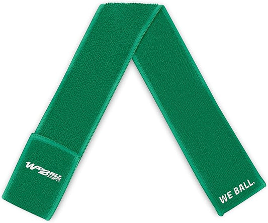 Streamer Football Towel, Sports Towel with Hook and Loop Fastener to Clean Football Visor and Gloves (Green, Adult)-GravixFit