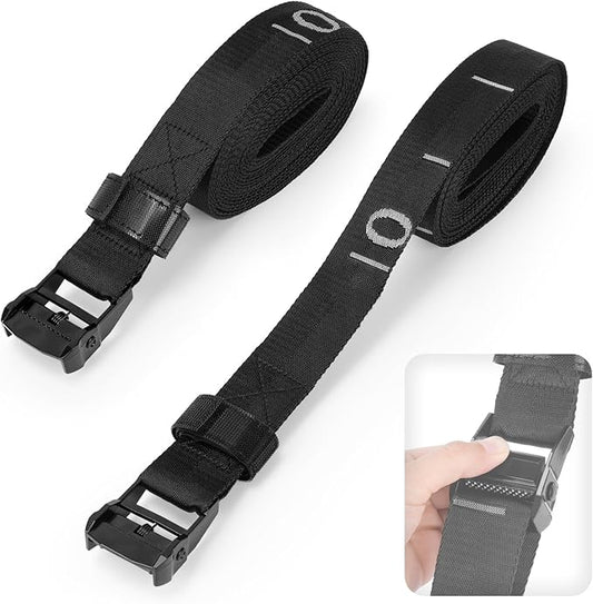 Teamaze Gymnastics Rings Straps with 15 FT Adjustable Number Buckle for Pull-Up Bar Workout Exercise Gym Hanging Rings Indoor (One Pair Strap Only)-GravixFit