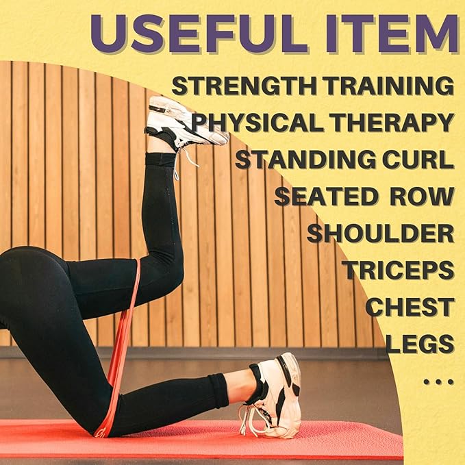 LEZER Resistance Bands - Pull Up Bands for Home Gym Fitness, Stretching, Physical Therapy & Training - Includes Instruction-GravixFit