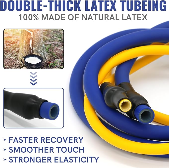 Aihoye Resistance Bands for Working Out, Exercise Bands with Handles, Stretch Bands for Exercise, Workout Bands with Door Anchors for Physical Therapy & Strength Training-GravixFit