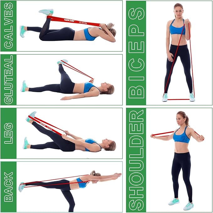 Resistance Bands for Working Out, Exercise Bands, Workout Bands, Pull Up Assistance Bands for Body Stretching Training Physical Therapy Muscle Training for Men & Women-GravixFit