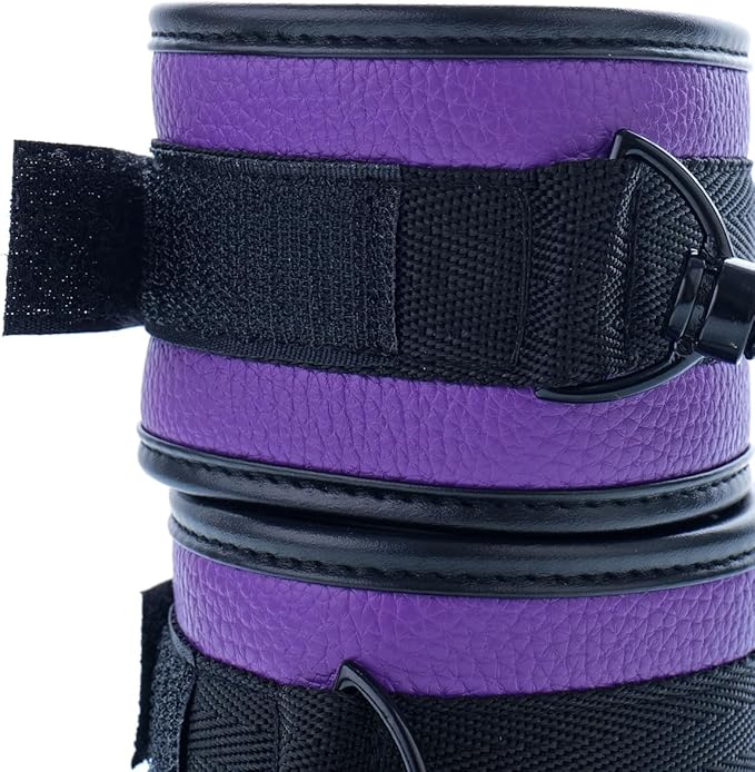 6pcs Black PU Adjustable Straps Sports Training Fitness Gear Home Yoga Set-GravixFit