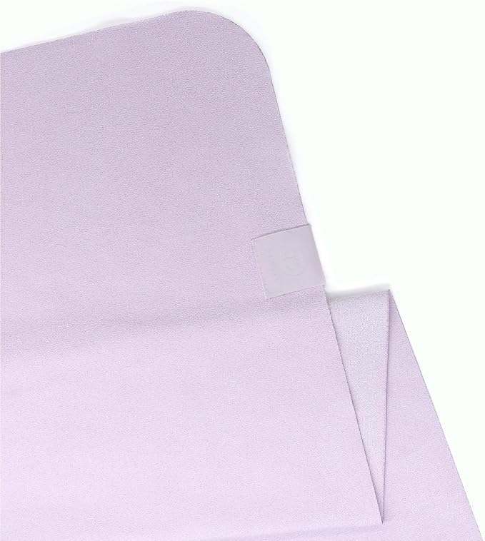 Eunzel Hot Yoga Towel, Super Absorbent Yoga Mat Towel Soft Suede Microfiber Non-Slip Towel for Bikram Pilates and Yoga Mats 72" x 26.5", Taro Purple-GravixFit