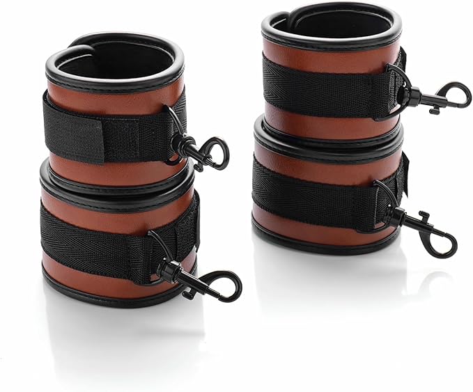 6pcs Black PU Adjustable Straps Sports Training Fitness Gear Home Yoga Set-GravixFit