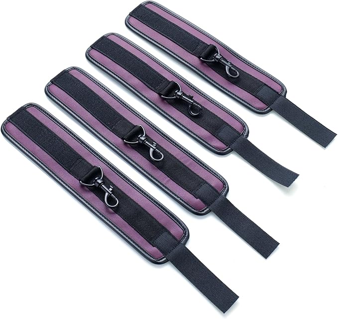 6pcs Black PU Adjustable Straps Sports Training Fitness Gear Home Yoga Set-GravixFit