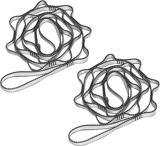 KIKIGOAL 2pcs Safety Daisy Chains Strong Climbing Strap Adjustable Nylon Strap Rope Yoga Pilates Stretching Straps-GravixFit