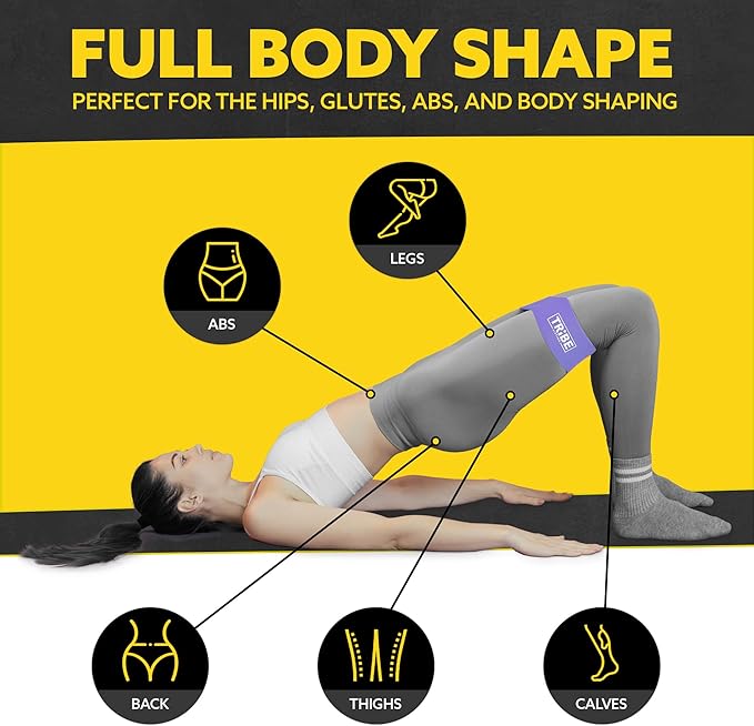 Fabric Resistance Bands for Working Out - Booty Bands for Women and Men - Exercise Bands Resistance Bands Set - Workout Bands Resistance Bands for Legs - Fitness Bands-GravixFit