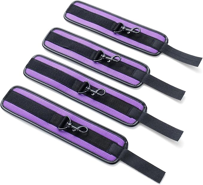 6pcs Black PU Adjustable Straps Sports Training Fitness Gear Home Yoga Set-GravixFit