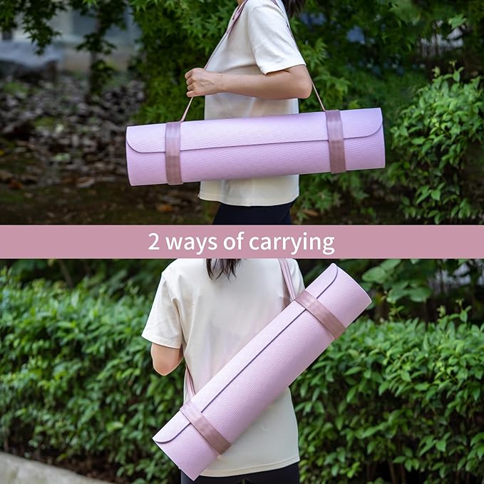 Trilancer Adjustable Yoga Mat Strap With Hook and Loop Closure, Yoga Mat Holder Carrier,and Organizing-Mat Not Included-GravixFit