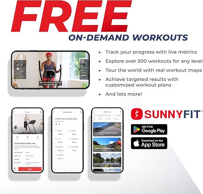 Sunny Health & Fitness Smart Recumbent Bike, Full-Body Home Training with Arm/Leg Exercisers, Indoor Cycling Workout Machine Plus Adjustable Seat & Bulit-in Pulse Sensors, Free SunnyFit App Connection-GravixFit