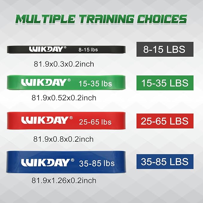 Resistance Bands for Working Out, Exercise Bands, Workout Bands, Pull Up Assistance Bands for Body Stretching Training Physical Therapy Muscle Training for Men & Women-GravixFit