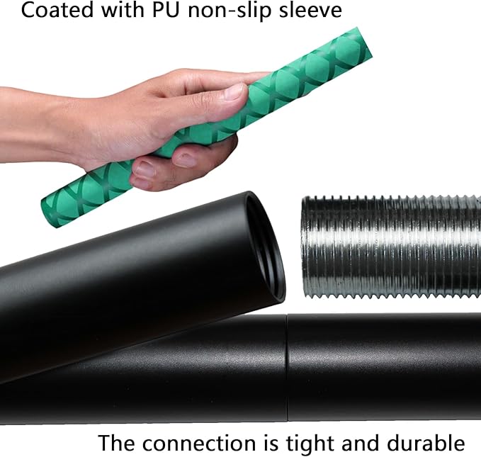The Huang Yunming yoga stick is made of sturdy steel that is 5 feet high and an adjustable stretching stick, providing flexibility, agility, and balance. Multi functional fitness stick with 5 steel pipes-GravixFit