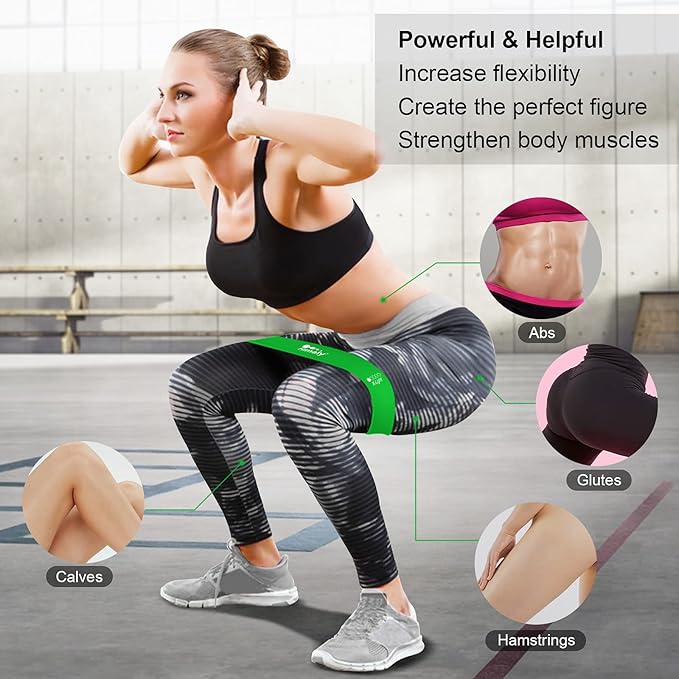 Resistance Bands Set, Himaly Exercise Bands Strength Training Fitness Bands Workout Elastic Bands with Legs Ankle Straps, Door Anchor, Handles & Carry Bag for Home Outdoor Workouts-GravixFit