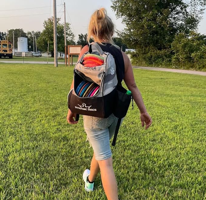 Dynamic Discs Trooper Disc Golf Bag | Large Frisbee Bags with 18+ Discs Capacity | Lightweight & Durable Backpack | Great Gifts or Disc Golf Accessories for Men | Ideal for Beginners & Pro Players-GravixFit