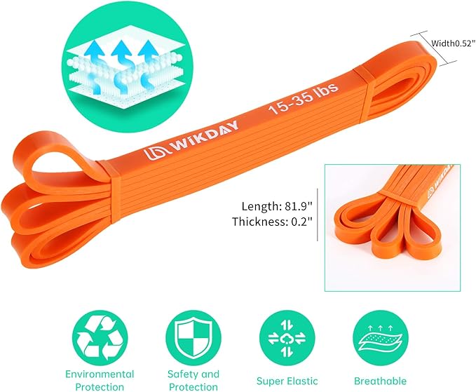 Resistance Bands for Working Out, Exercise Bands, Workout Bands, Pull Up Assistance Bands for Body Stretching Training Physical Therapy Muscle Training for Men & Women-GravixFit