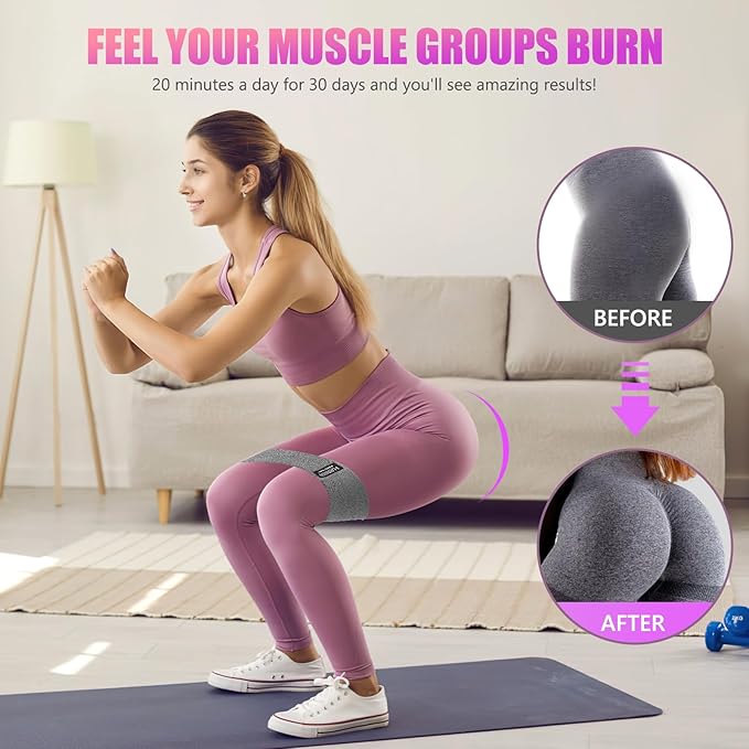 Resistance Bands for Working Out, Exercise Workout Bands for Women & Men, 3 Levels Elastic Stretch Bands for Exercise with Carry Bag for Physical Therapy, Home Fitness, Strength Training, Yoga-GravixFit