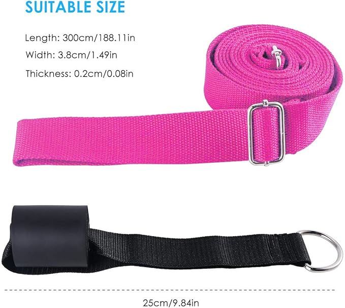 Leg Stretcher, Door Flexibility & Stretching Leg Strap - Great for Ballet Cheer Dance Gymnastics or Any Sport Leg Stretcher Door Flexibility Trainer Premium Stretching Equipment-GravixFit