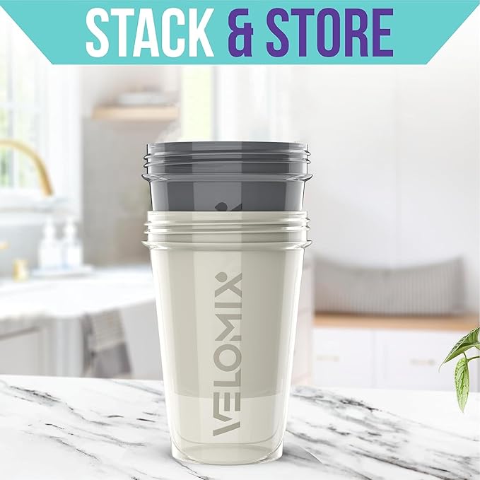 '-2 Pack- 20 oz Protein Shaker Bottles for Protein Mixes - 2x Wire Whisk | Leak Proof Shaker Cups for Protein Shakes and Pre Workout | Protein Shaker Bottle Pack-GravixFit