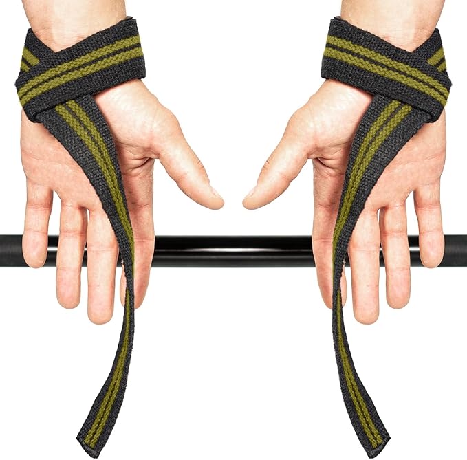 Lifting Wrist Straps for Weightlifting (1 Pair) – Padded Lifting Straps for Deadlifts, Powerlifting, Strength Training & Bodybuilding – Gym Straps for Men & Women-GravixFit